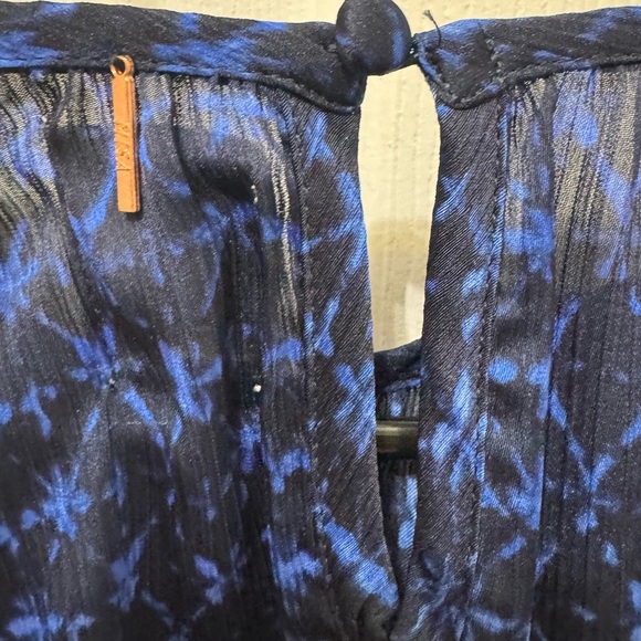 Misa Los Angeles Victoire Shibori Dyed Puff-Sleeve Top Size Small - Picture 8 of 8